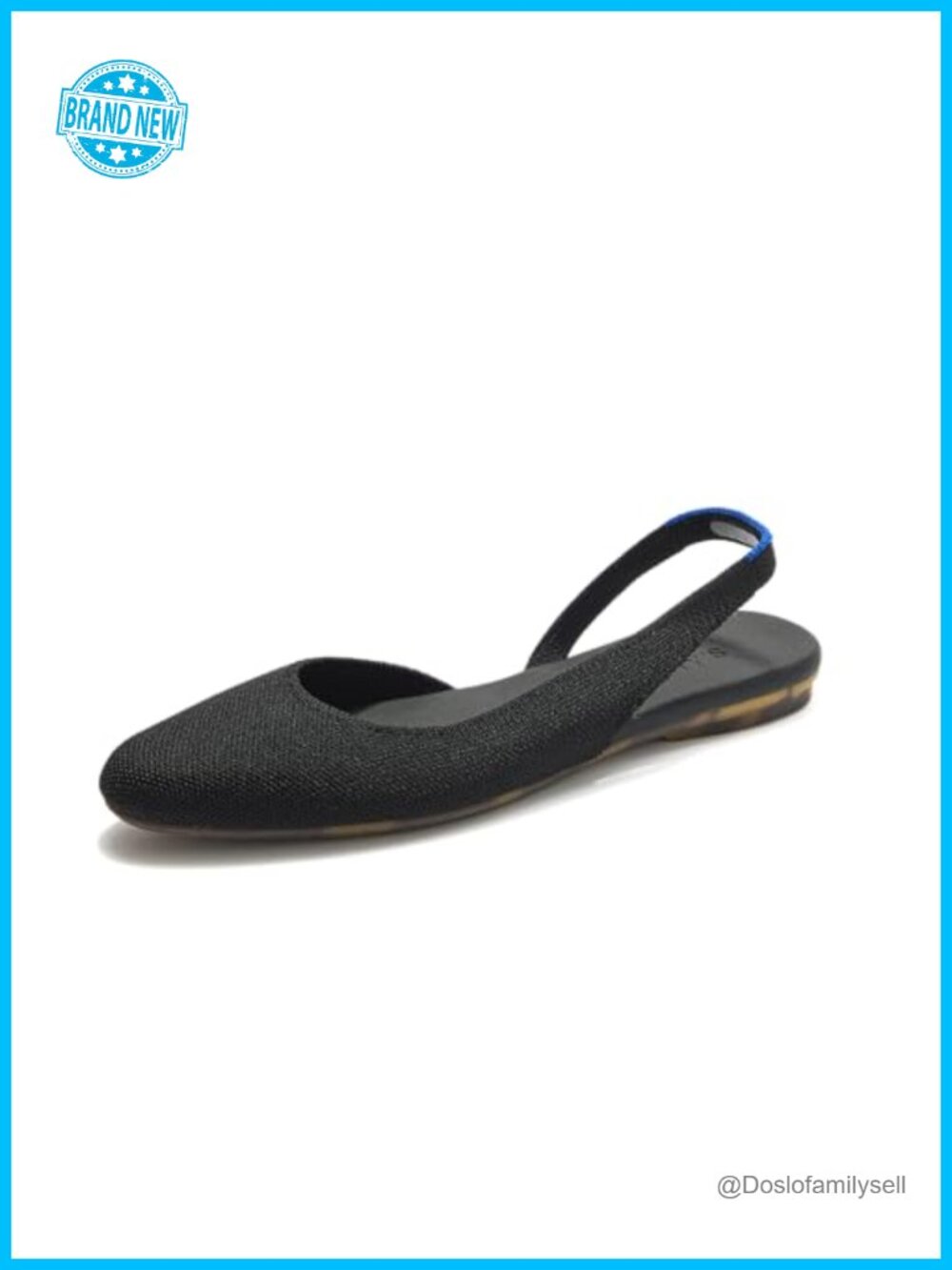 Rothy's Almond Slingback Flats, Knit Polyester, Machine Washable, Casual